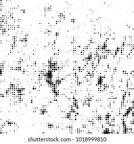 Grunge background of black and white. Abstract monochrome vector pattern