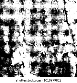 Grunge background of black and white. Abstract monochrome vector pattern