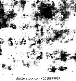 Grunge background of black and white. Abstract monochrome vector pattern