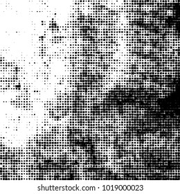Grunge background of black and white. Abstract monochrome vector pattern