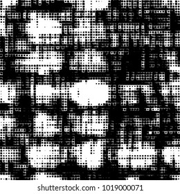 Grunge background of black and white. Abstract monochrome vector pattern