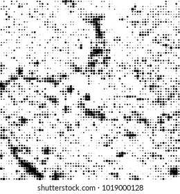 Grunge background of black and white. Abstract monochrome vector pattern