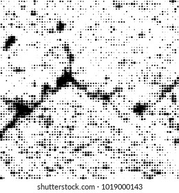 Grunge background of black and white. Abstract monochrome vector pattern