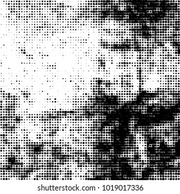 Grunge background of black and white. Abstract monochrome vector pattern