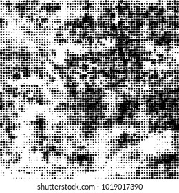Grunge background of black and white. Abstract monochrome vector pattern