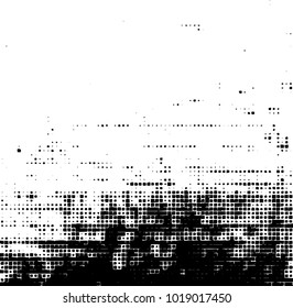 Grunge background of black and white. Abstract monochrome vector pattern