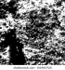 Grunge background of black and white. Abstract monochrome vector pattern
