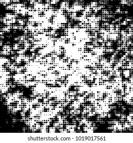 Grunge background of black and white. Abstract monochrome vector pattern