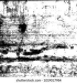 Grunge background of black and white. Abstract monochrome vector pattern