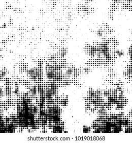 Grunge background of black and white. Abstract monochrome vector pattern