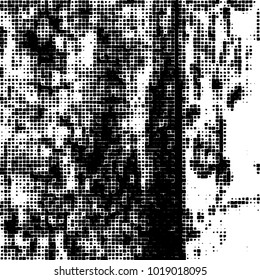 Grunge background of black and white. Abstract monochrome vector pattern