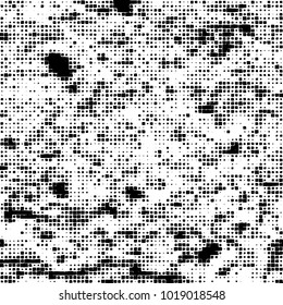 Grunge background of black and white. Abstract monochrome vector pattern