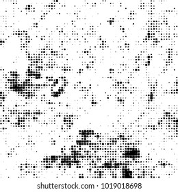 Grunge background of black and white. Abstract monochrome vector pattern