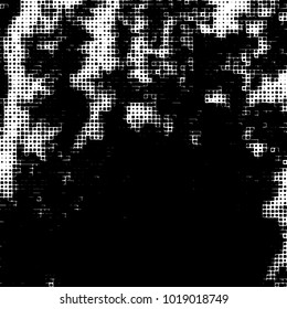 Grunge background of black and white. Abstract monochrome vector pattern