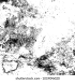Grunge background of black and white. Abstract monochrome vector pattern