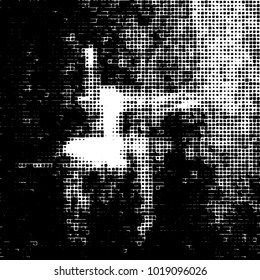 Grunge background of black and white. Abstract monochrome vector pattern