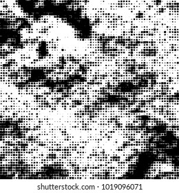 Grunge background of black and white. Abstract monochrome vector pattern