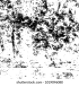 Grunge background of black and white. Abstract monochrome vector pattern