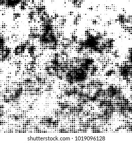 Grunge background of black and white. Abstract monochrome vector pattern