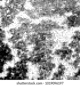 Grunge background of black and white. Abstract monochrome vector pattern
