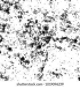 Grunge background of black and white. Abstract monochrome vector pattern