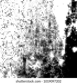 Grunge background of black and white. Abstract monochrome vector pattern