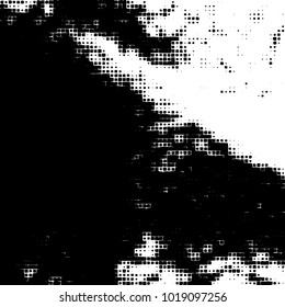 Grunge background of black and white. Abstract monochrome vector pattern