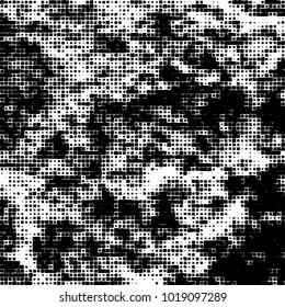 Grunge background of black and white. Abstract monochrome vector pattern