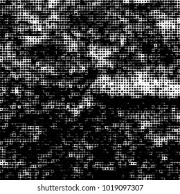 Grunge background of black and white. Abstract monochrome vector pattern