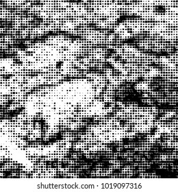 Grunge background of black and white. Abstract monochrome vector pattern