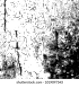 Grunge background of black and white. Abstract monochrome vector pattern