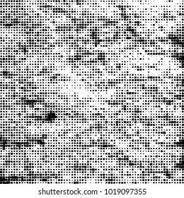 Grunge background of black and white. Abstract monochrome vector pattern