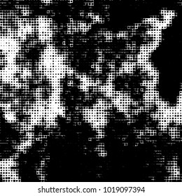Grunge background of black and white. Abstract monochrome vector pattern