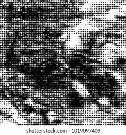 Grunge background of black and white. Abstract monochrome vector pattern
