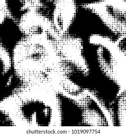Grunge background of black and white. Abstract monochrome vector pattern