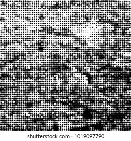 Grunge background of black and white. Abstract monochrome vector pattern