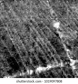 Grunge background of black and white. Abstract monochrome vector pattern