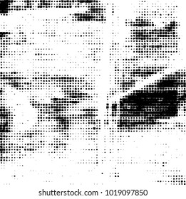 Grunge background of black and white. Abstract monochrome vector pattern