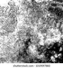 Grunge background of black and white. Abstract monochrome vector pattern