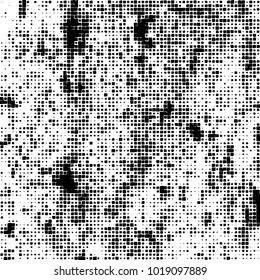 Grunge background of black and white. Abstract monochrome vector pattern