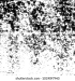 Grunge background of black and white. Abstract monochrome vector pattern
