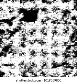 Grunge background of black and white. Abstract monochrome vector pattern