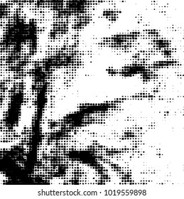 Grunge background of black and white. Abstract monochrome vector pattern