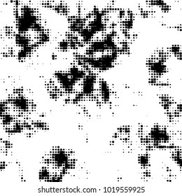 Grunge background of black and white. Abstract monochrome vector pattern