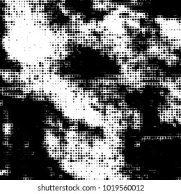Grunge background of black and white. Abstract monochrome vector pattern