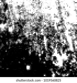 Grunge background of black and white. Abstract monochrome vector pattern