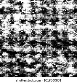 Grunge background of black and white. Abstract monochrome vector pattern