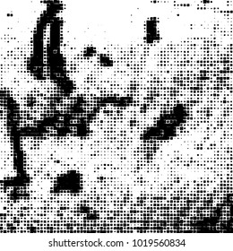 Grunge background of black and white. Abstract monochrome vector pattern