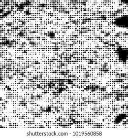 Grunge background of black and white. Abstract monochrome vector pattern