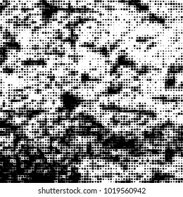 Grunge background of black and white. Abstract monochrome vector pattern